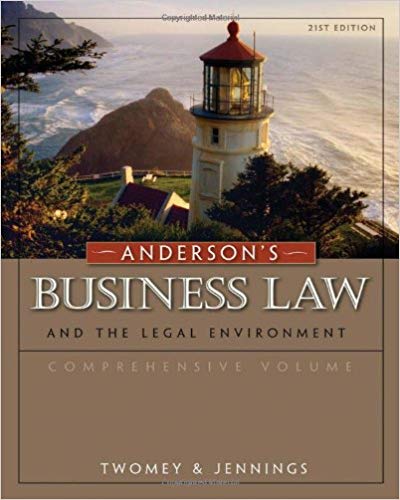 Test Bank for Business Law and the Legal Environment 21st Edition by David P. Twomey