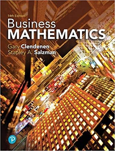 Test Bank for Business Mathematics 14th Edition by Gary Clendenen