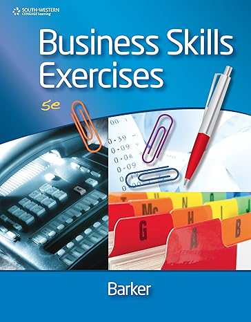 Test Bank for Business Skills Exercises 5th Edition by Loretta Barker