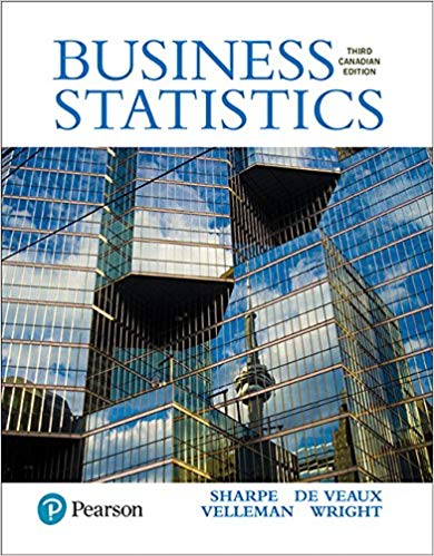 Test Bank for Business Statistics 3rd Canadian Edition by Norean D. Sharpe