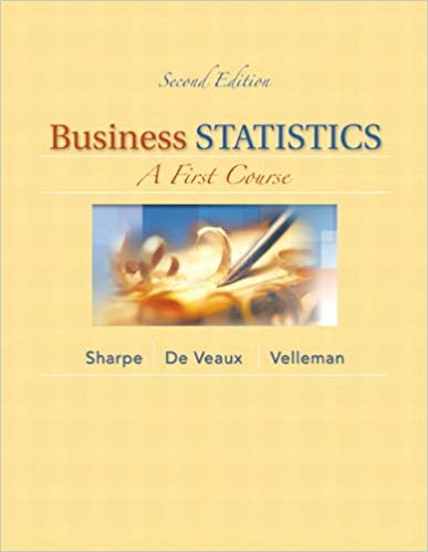 Test Bank for Business Statistics A First Course 2nd Edition by Norean D. Sharpe