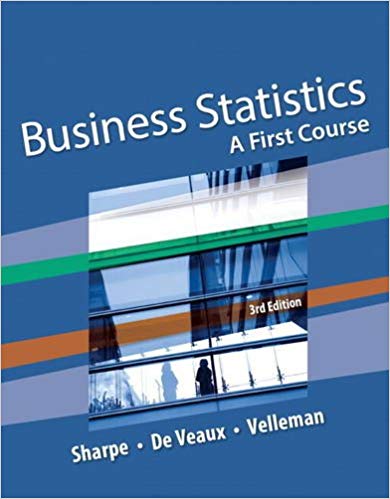 Test Bank for Business Statistics A First Course 3rd Edition by Norean D. Sharpe