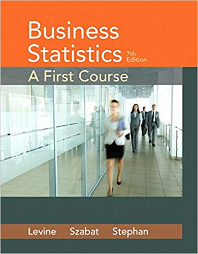 Test Bank for Business Statistics A First Course 7th Edition by David M. Levine