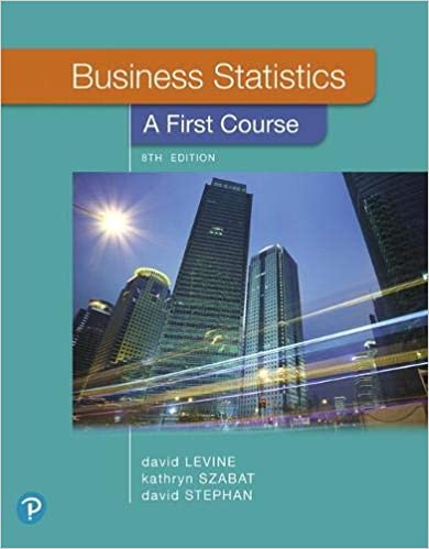 Test Bank for Business Statistics A First Course 8th Edition by David M. Levine