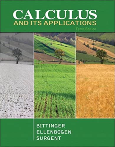 Test Bank for Calculus and Its Applications 10th Edition by Marvin L. Bittinger