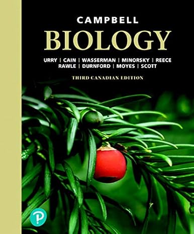 Test Bank for Campbell Biology 3rd Canadian Edition by Jane B. Reece