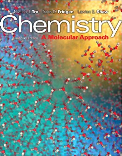 Test Bank for Chemistry A Molecular Approach 1st Canadian Ediiton by Nivaldo J. Tro