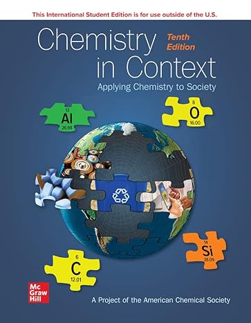 Test Bank for Chemistry in Context 10th Edition by American Chemical Society