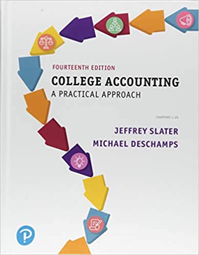 Test Bank for College Accounting A Practical Approach 14th Edition by Jeffrey Slater