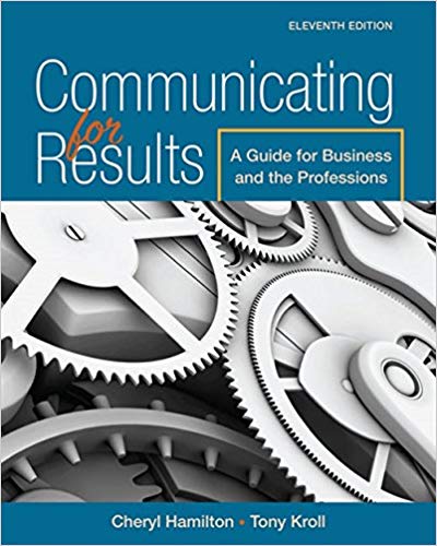 Test Bank for Communicating for Results 11th Edition by Cheryl Hamilton