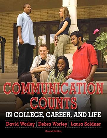Test Bank for Communication Counts in College, Career, and Life 2nd Edition by David W. Worley