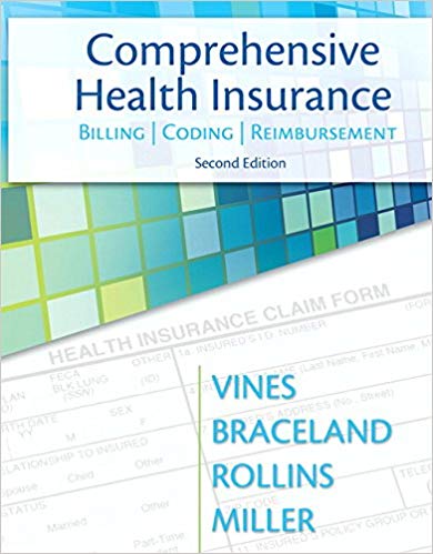 Test Bank for Comprehensive Health Insurance Billing Coding Reimbursement 2nd Edition by Deborah Vines