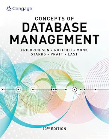 Test Bank for Concepts of Database Management 10th Edition by Lisa Friedrichsen