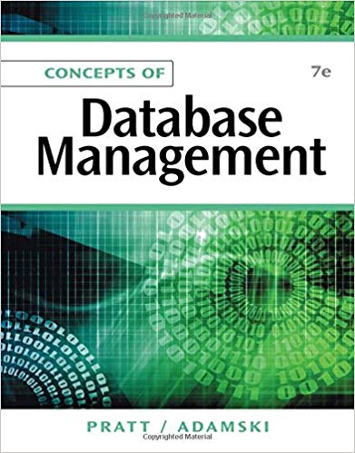 Test Bank for Concepts of Database Management 7th Edition by Philip J. Pratt