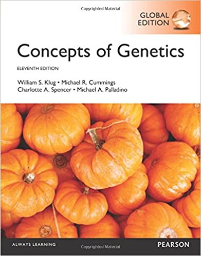 Test Bank for Concepts of Genetics Global Edition 11th Edition by Michael A. Palladino
