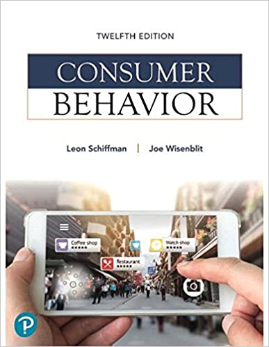 Test Bank for Consumer Behavior 12th Edition by Leon G. Schiffman