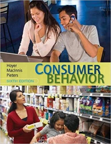 Test Bank for Consumer Behavior 6th Edition by Wayne D. Hoyer
