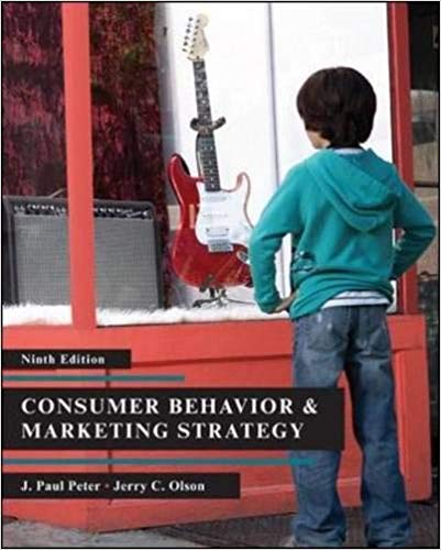 Test Bank for Consumer Behavior 9th Edition by J. Paul Peter