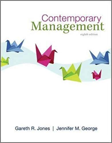 Test Bank for Contemporary Management 8th Edition by Gareth Jones