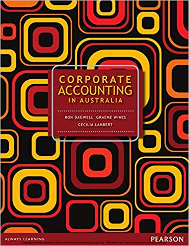 Test Bank for Corporate Accounting in Australia 1st Edition by Michael Gaffikin
