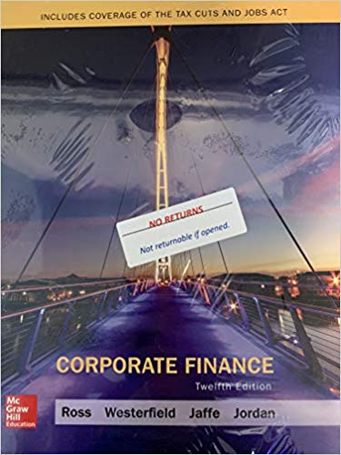 Test Bank for Corporate Finance 12th Edition by Ross
