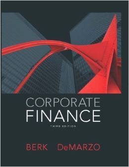 Test Bank for Corporate Finance 3rd Edition by Jonathan Berk
