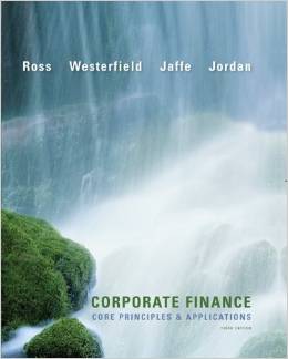 Test Bank for Corporate Finance Core Principles and Applications 3rd Edition by Stephen A. Ross