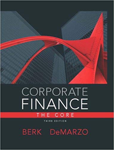 Test Bank for Corporate Finance The Core 3rd Edition by Jonathan Berk