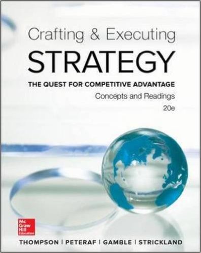 Test Bank for Crafting and Executing Strategy Concepts and Readings 20th Edition by Arthur Thompson