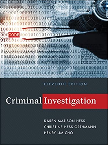 Test Bank for Criminal Investigation 11th Edition by M. Hess