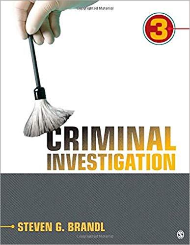 Test Bank for Criminal Investigation 3rd Edition by Steven G. Brandl
