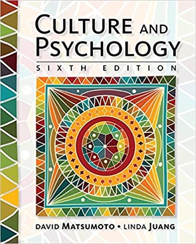 Test Bank for Culture and Psychology 6th Edition by David Matsumoto