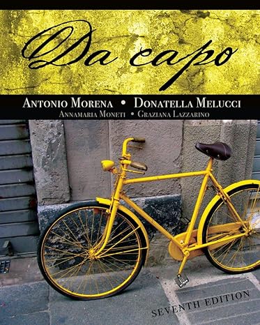 Test Bank for Da Capo 7th Edition by Antonio Morena