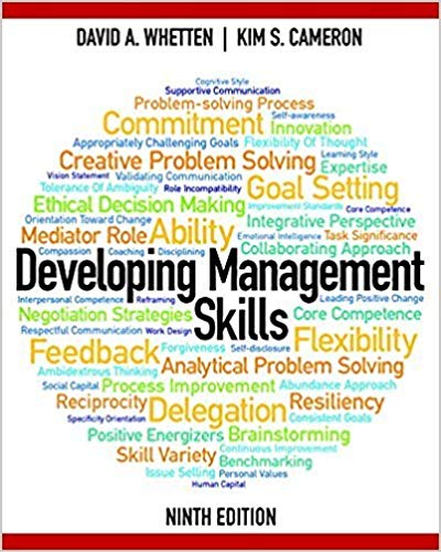 Test Bank for Developing Management Skills 9th Edition by David A. Whetten