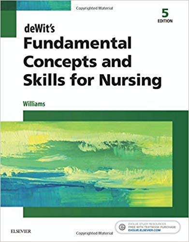 Test Bank for deWits Fundamental Concepts and Skills for Nursing 5th Edition by Williams