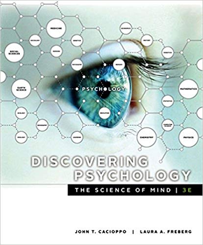 Test Bank for Discovering Psychology The Science of Mind 3rd Edition by John T. Cacioppo