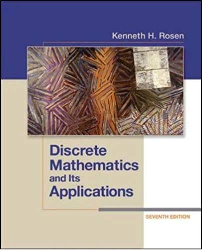Test Bank for Discrete Mathematics and Its Applications 7th Edition by Kenneth H Rosen