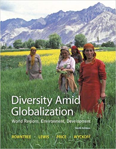 Test Bank for Diversity Amid Globalization World Regions Environment Development 6th Edition by Lester Rowntree
