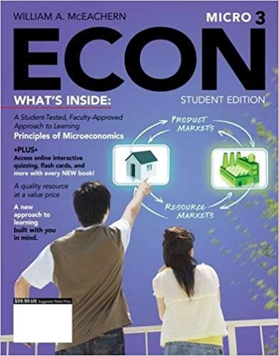 Test Bank for ECON Micro 3 3rd Edition by William A. McEachern
