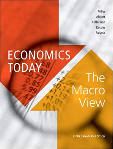 Test Bank for Economics Today The Macro View 5th Canadian Edition by Roger LeRoy Miller