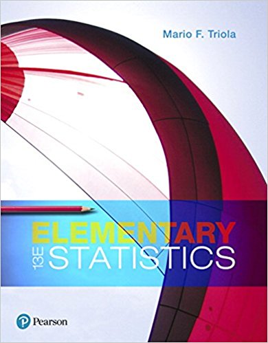 Test Bank for Elementary Statistics 13th Edition by Mario F. Triola