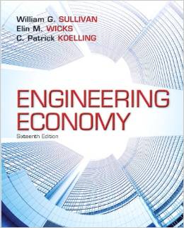Test Bank for Engineering Economy 16th Edition by William G. Sullivan