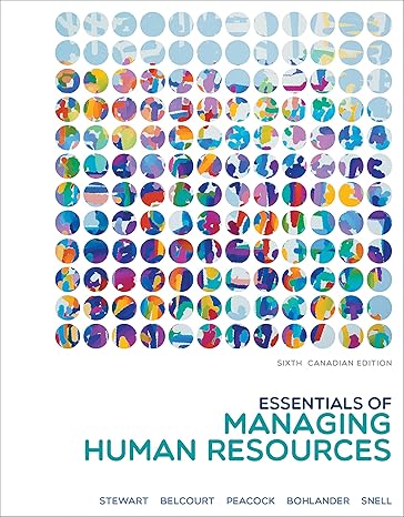Test Bank for Essentials of Managing Human Resources 6th Candaian Edition by Eileen Stewart