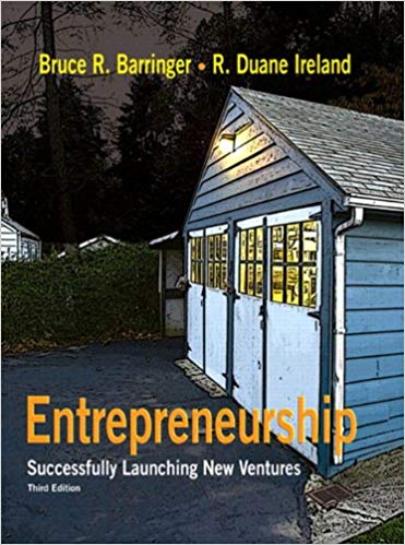 Test Bank for Entrepreneurship Successfully Launching New Ventures 3rd Edition by Bruce R. Barringer