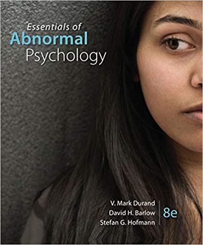 Test Bank for Essentials of Abnormal Psychology 8th Edition by V. Mark Durand