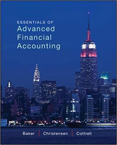 Test Bank for Essentials of Advanced Financial Accounting 1st Edition by Richard E Baker