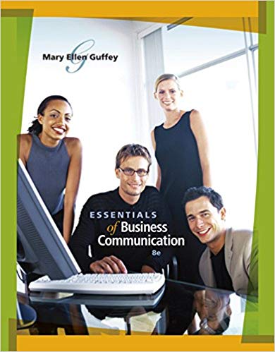 Test Bank for Essentials of Business Communication 8th Edition by Mary Ellen Guffey
