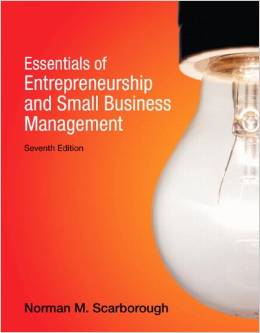 Test Bank for Essentials of Entrepreneurship and Small Business Management 7th Edition by Norman M. Scarborough