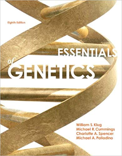 Test Bank for Essentials of Genetics 8th Edition by William S. Klug