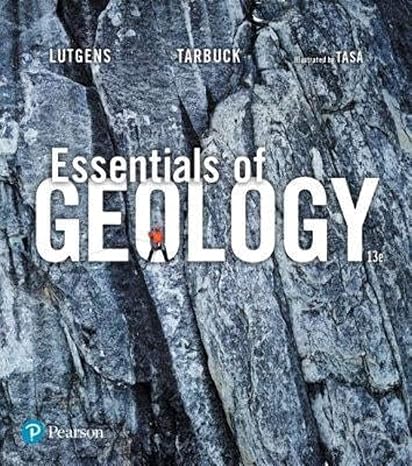 Test Bank for Essentials of Geology 13th Edition by K. Lutgens J. Tarbuck G. Tasa